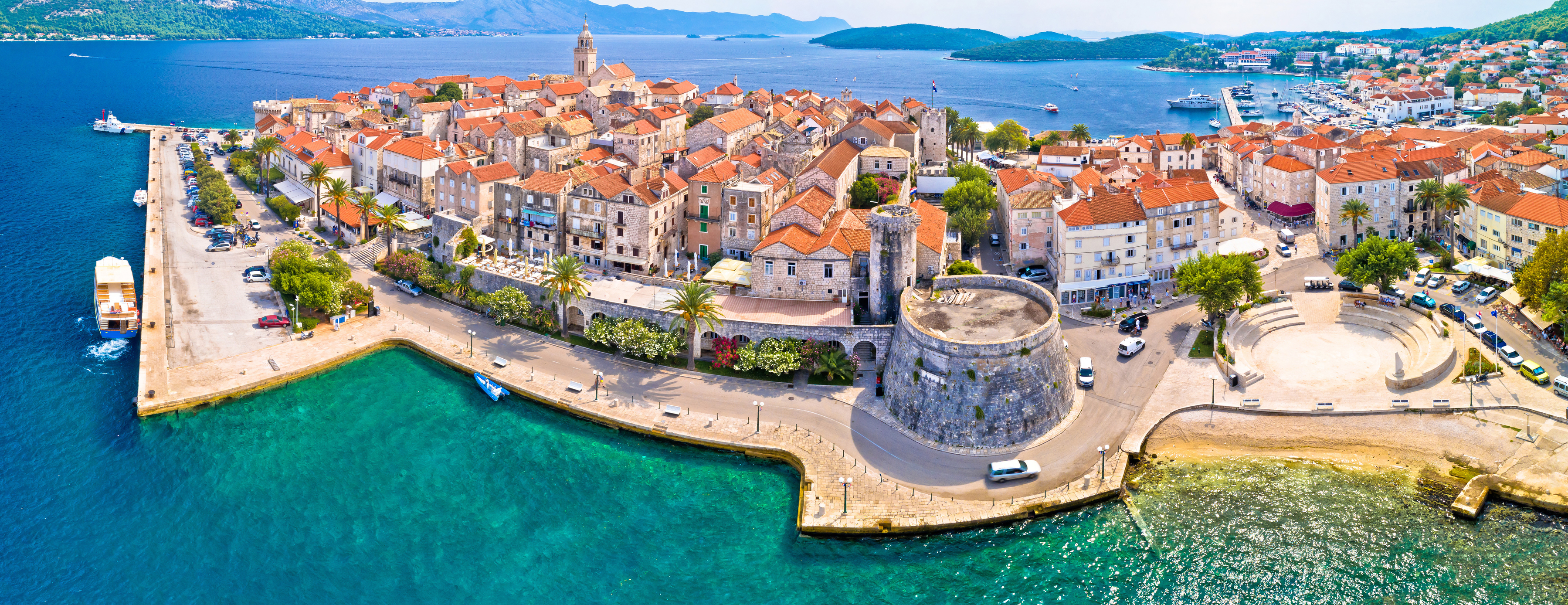 Korčula old town sailing Croatia — UNESCO and Historic Harbours 7-day route from Split
