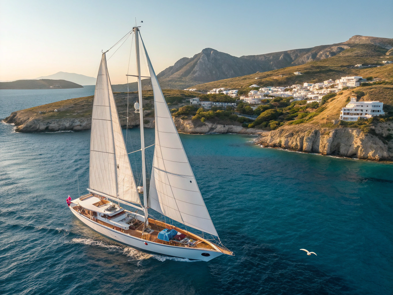 Crystal-clear water in a secluded southern bay of Vis island, Dalmatia, Croatia