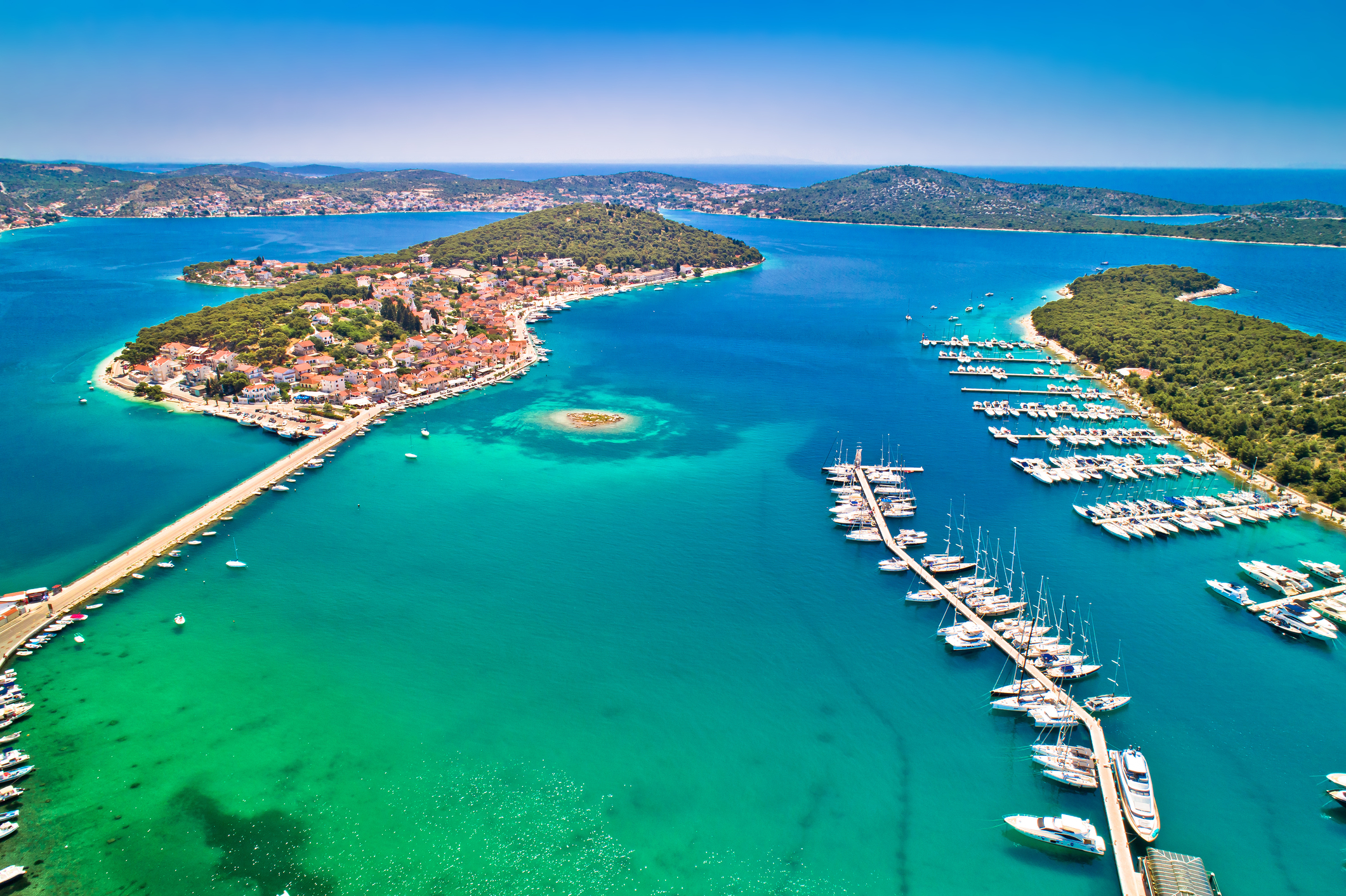 Rogoznica marina, northern Dalmatia — secure overnight stop on the way back to Marina Kaštela, Croatia