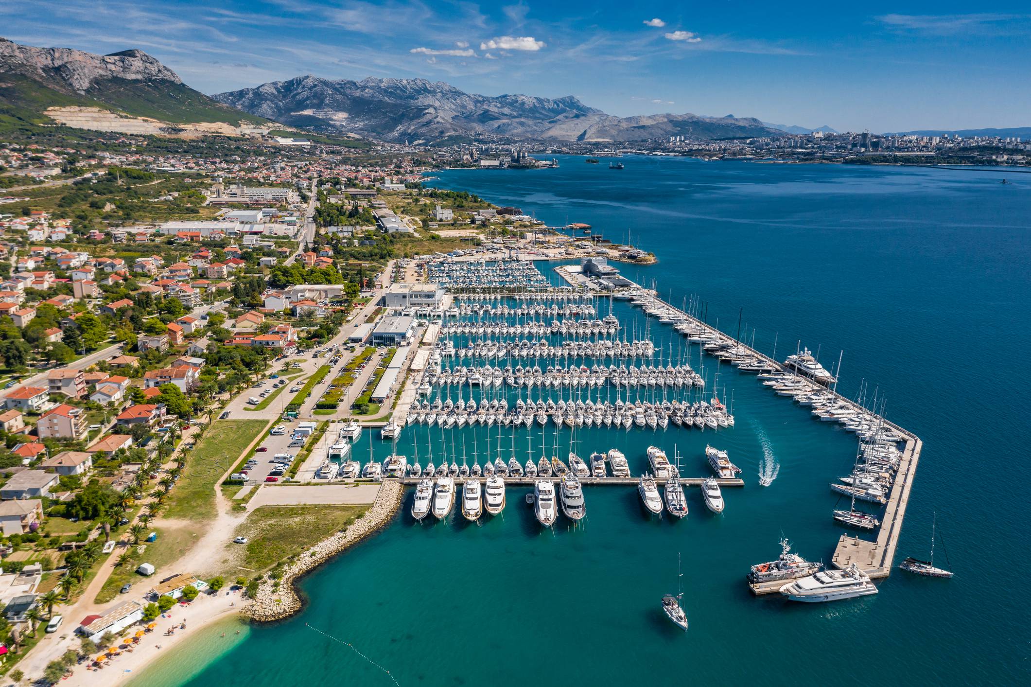 Final coastal passage returning to Marina Kaštela from Split, last leg of the UNESCO and Historic Harbours sailing route